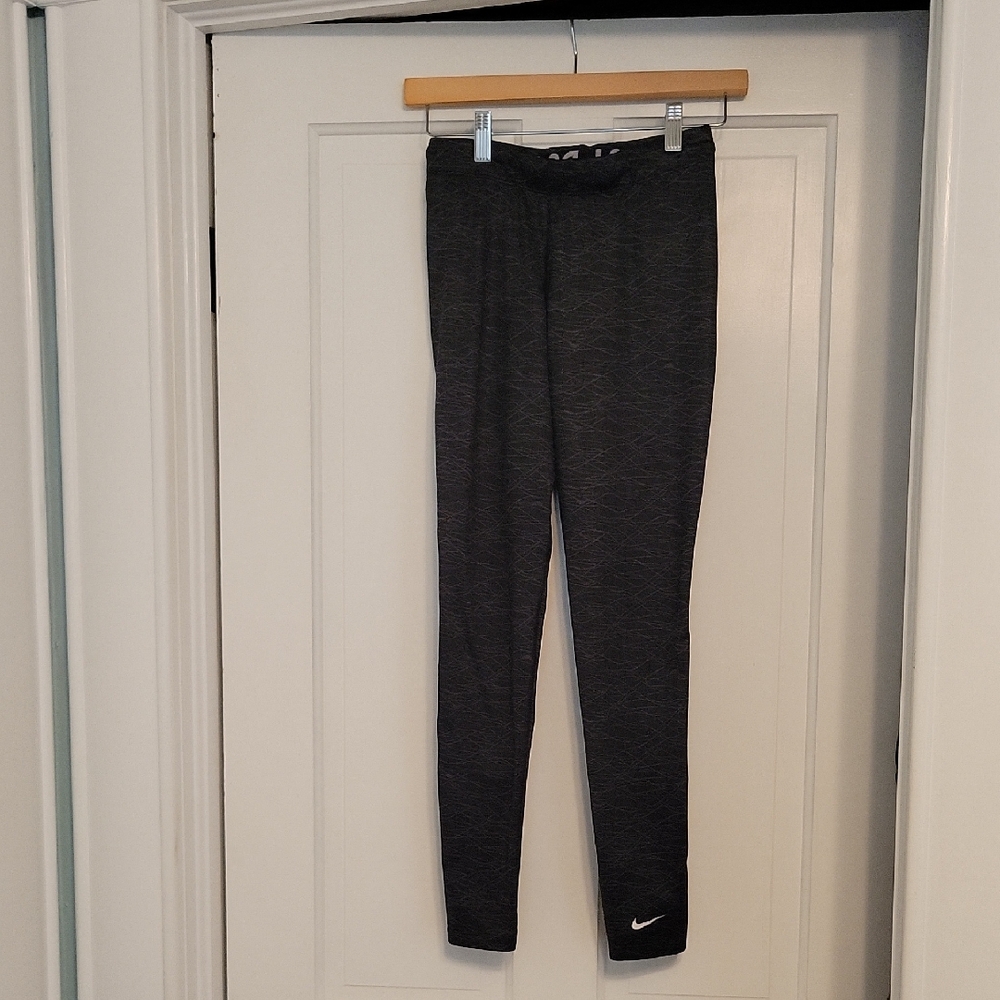 Nike Pro Combat Dri-fit Charcoal Gray Leggings Sz XS